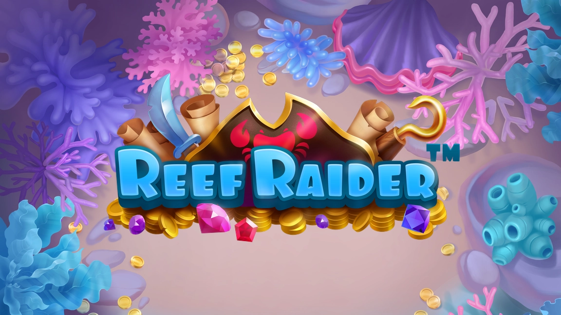 The promotional header for Reef Raider™, an online slot game on Betty.ca.