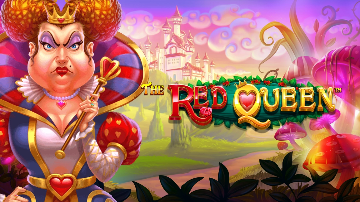 The promotional header for Red Queen, an online slot game on Betty.ca.