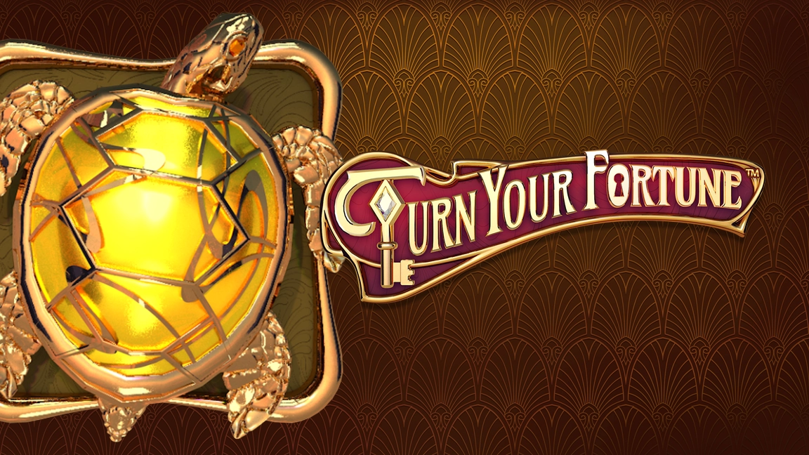 The promotional header for Turn Your Fortune™, an online slot game on Betty.ca.