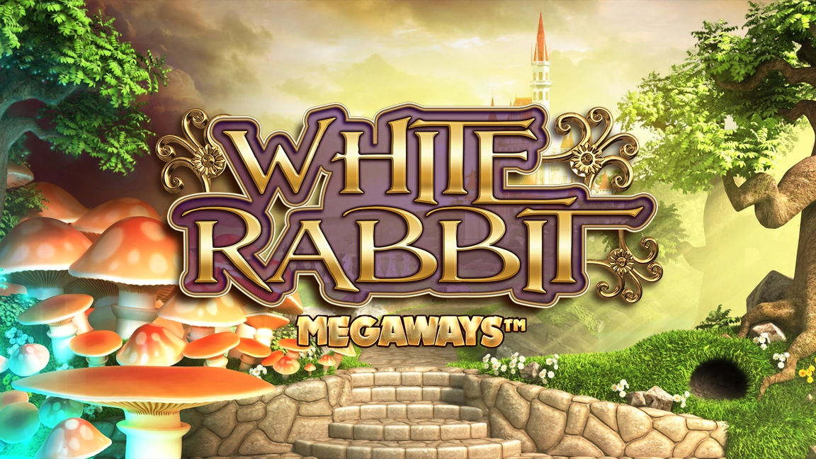 The promotional header for White Rabbit Megaways, an online slot game on Betty.ca.