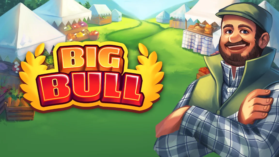 The promotional header for Big Bull, an online slot game on Betty.ca.