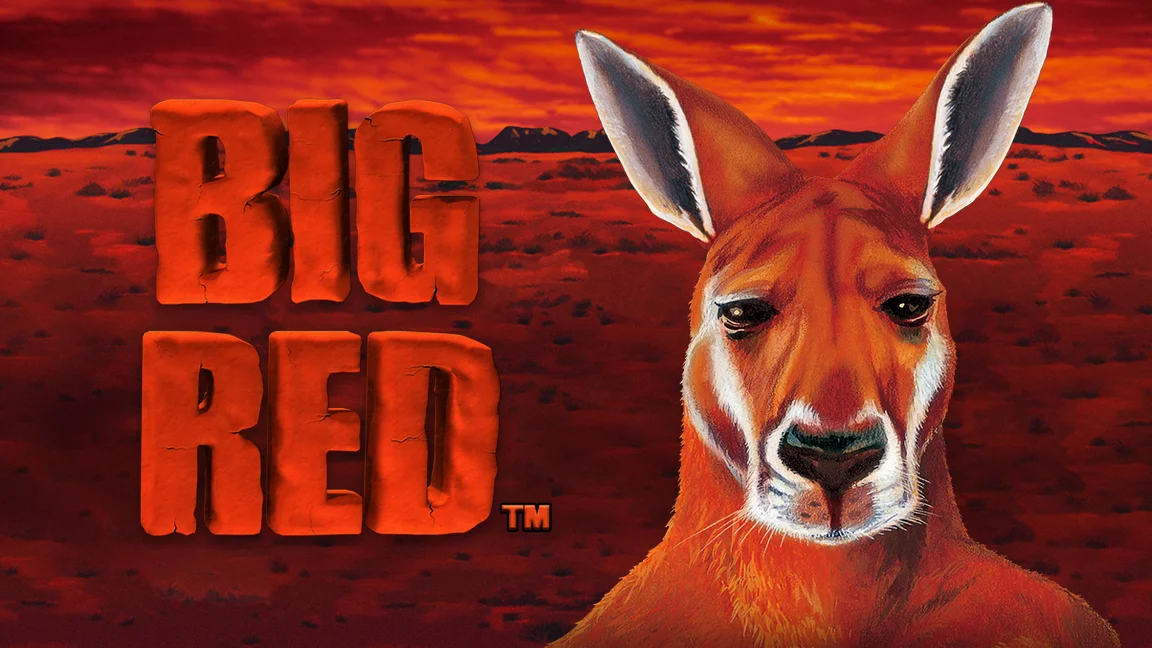 The promotional header for Big Red, an online slot game on Betty.ca.