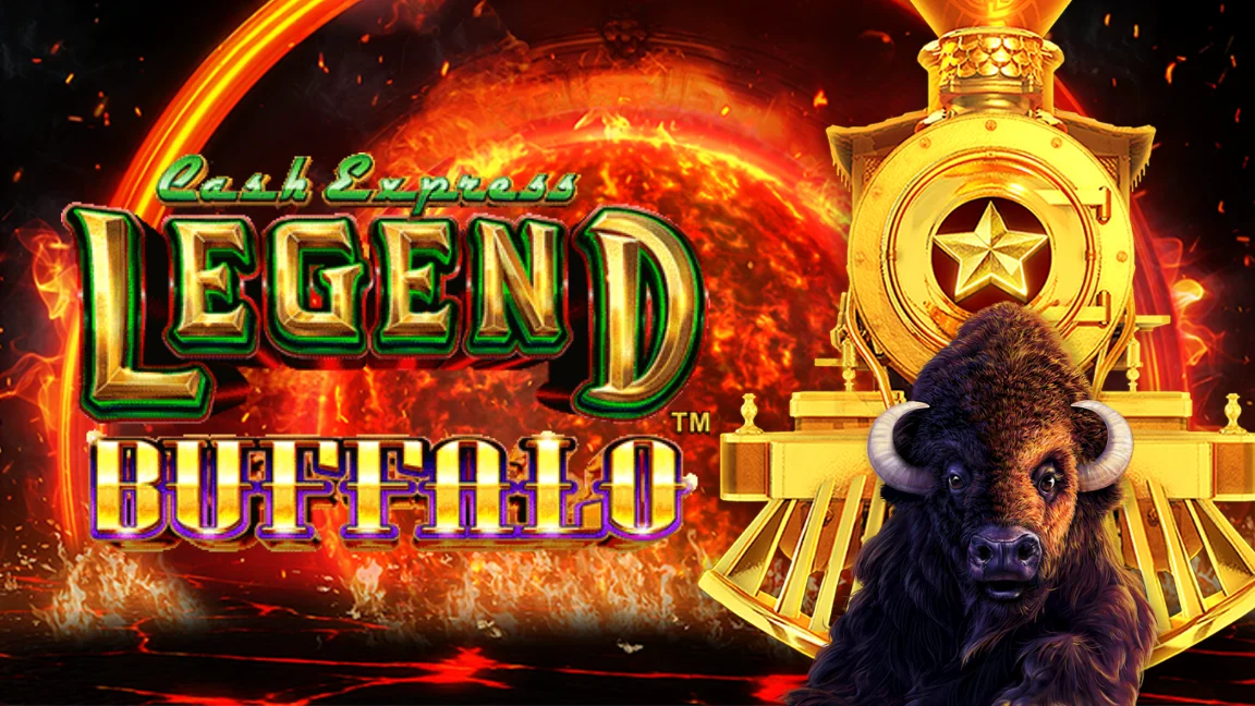 The promotional header for Cash Express Legend Buffalo, an online slot game on Betty.ca.