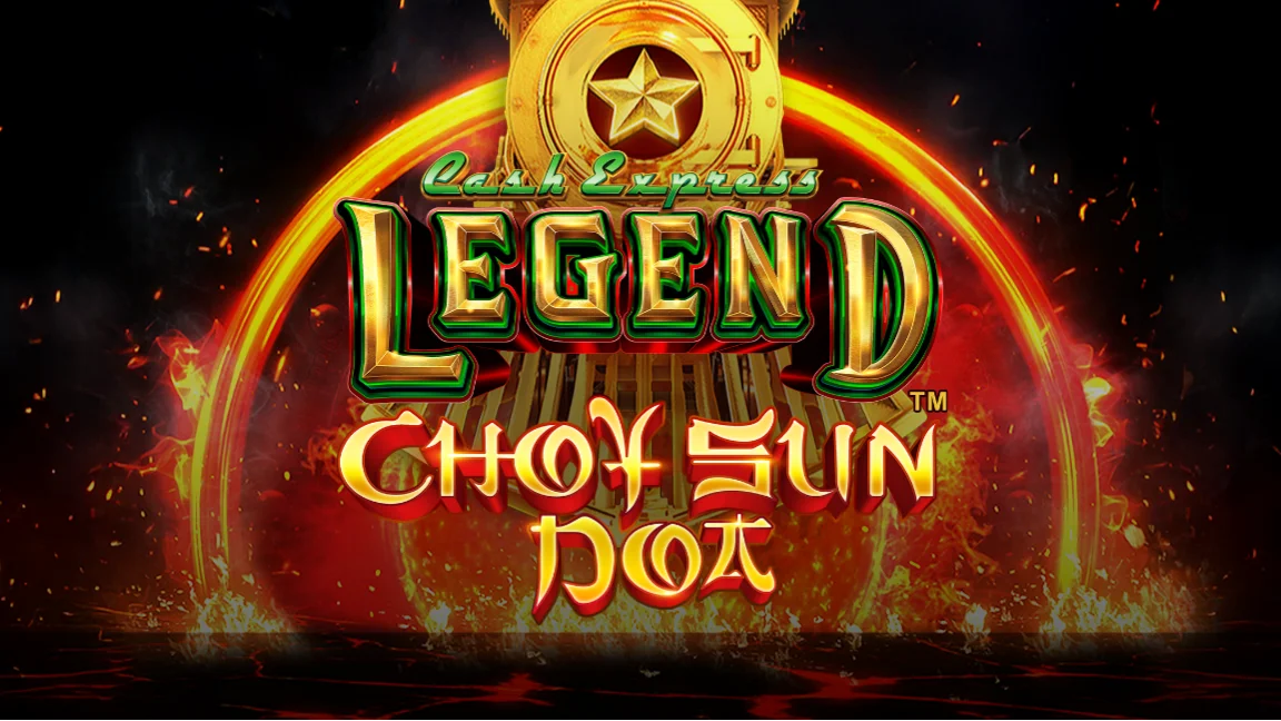 The promotional header for Cash Express Legend Choy Sun Doa, an online slot game on Betty.ca.