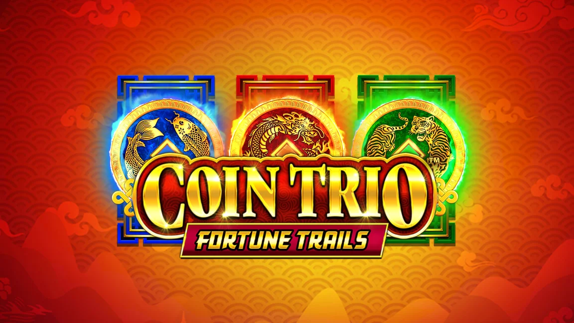 The promotional header for Coin Trio Fortune Trails, an online slot game on Betty.ca.
