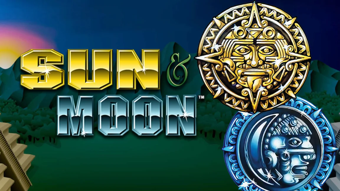 The promotional header for Sun & Moon, an online slot game on Betty.ca.