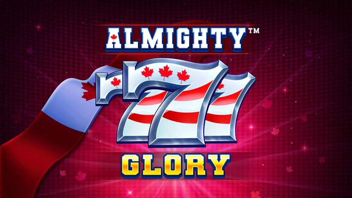 The promotional header for Almighty 777 Glory, an online slot game on Betty.ca.