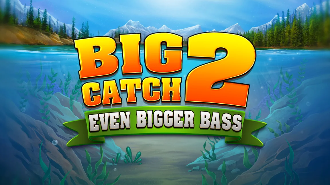 The promotional header for Big Catch Even Bigger Bass 2, an online slot game on Betty.ca.