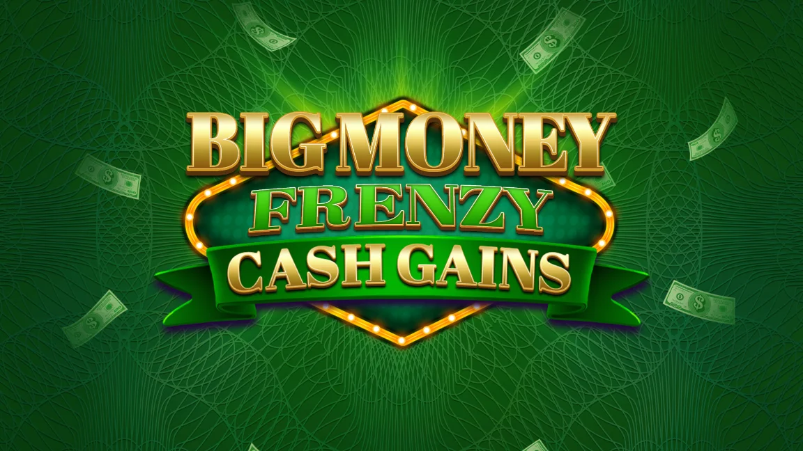 The promotional header for Big Money Frenzy Cash Gains, an online slot game on Betty.ca.