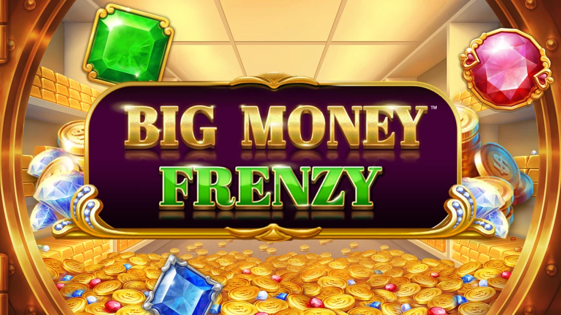 The promotional header for Big Money Frenzy, an online slot game on Betty.ca.