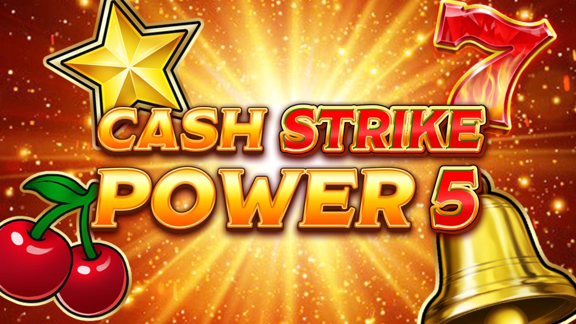 The promotional header for Cash Strike Power 5, an online slot game on Betty.ca.