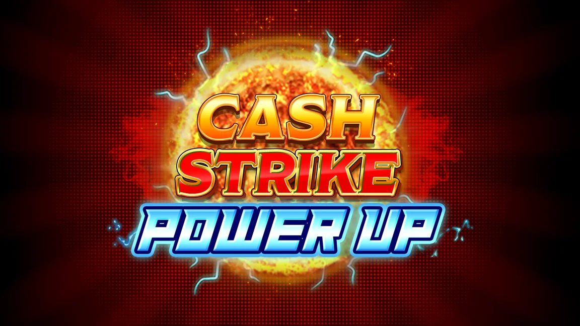 The promotional header for Cash Strike Power Up, an online slot game on Betty.ca.