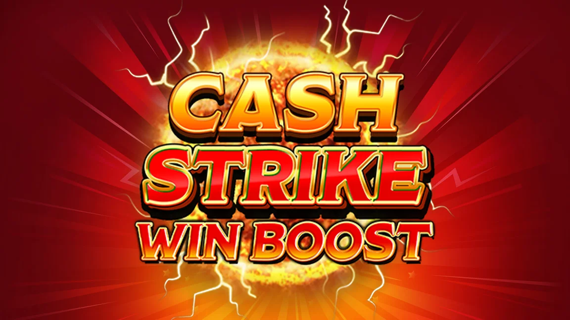 The promotional header for Cash Strike Win Boost, an online slot game on Betty.ca.