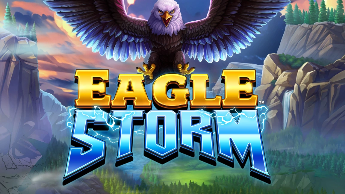 The promotional header for Eagle Storm, an online slot game on Betty.ca.