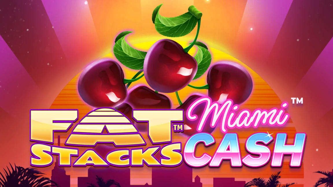 The promotional header for Fat Stacks Miami Cash, an online slot game on Betty.ca.