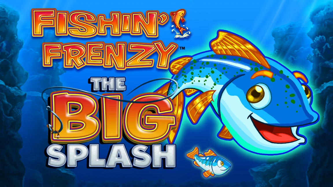 The promotional header for Fishin Frenzy The Big Splash, an online slot game on Betty.ca.