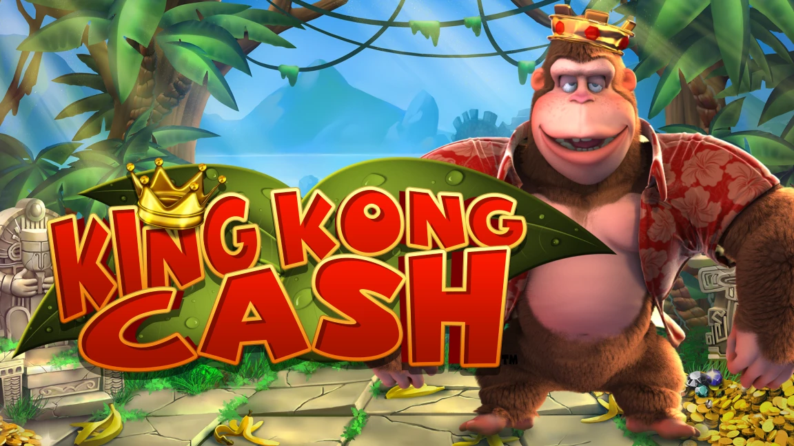 The promotional header for King Kong Cash, an online slot game on Betty.ca.