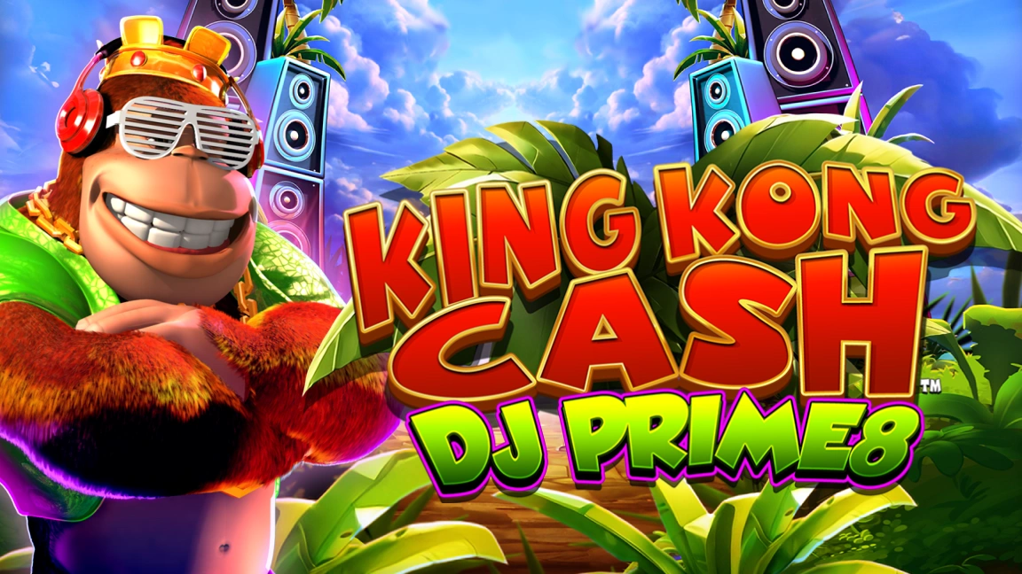 The promotional header for King Kong DJ Prime8, an online slot game on Betty.ca.
