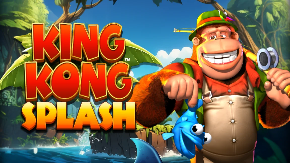 The promotional header for King Kong Splash, an online slot game on Betty.ca.