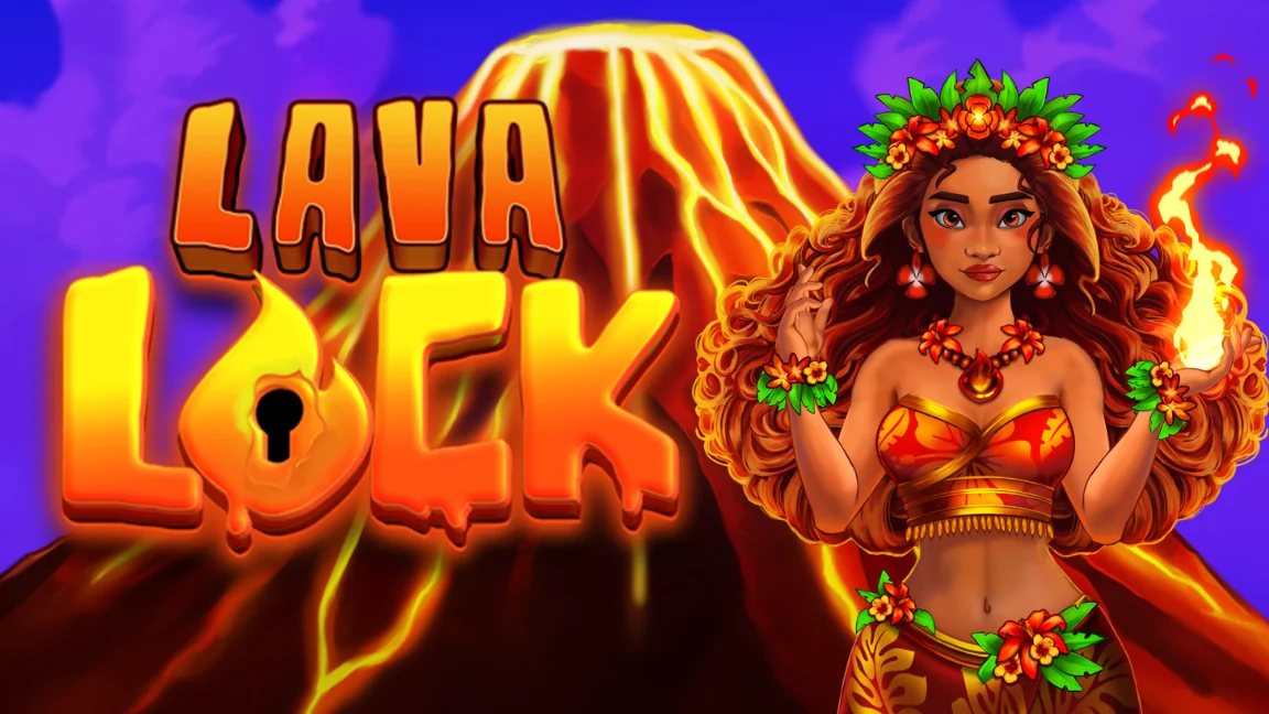 The promotional header for Lava Lock, an online slot game on Betty.ca.