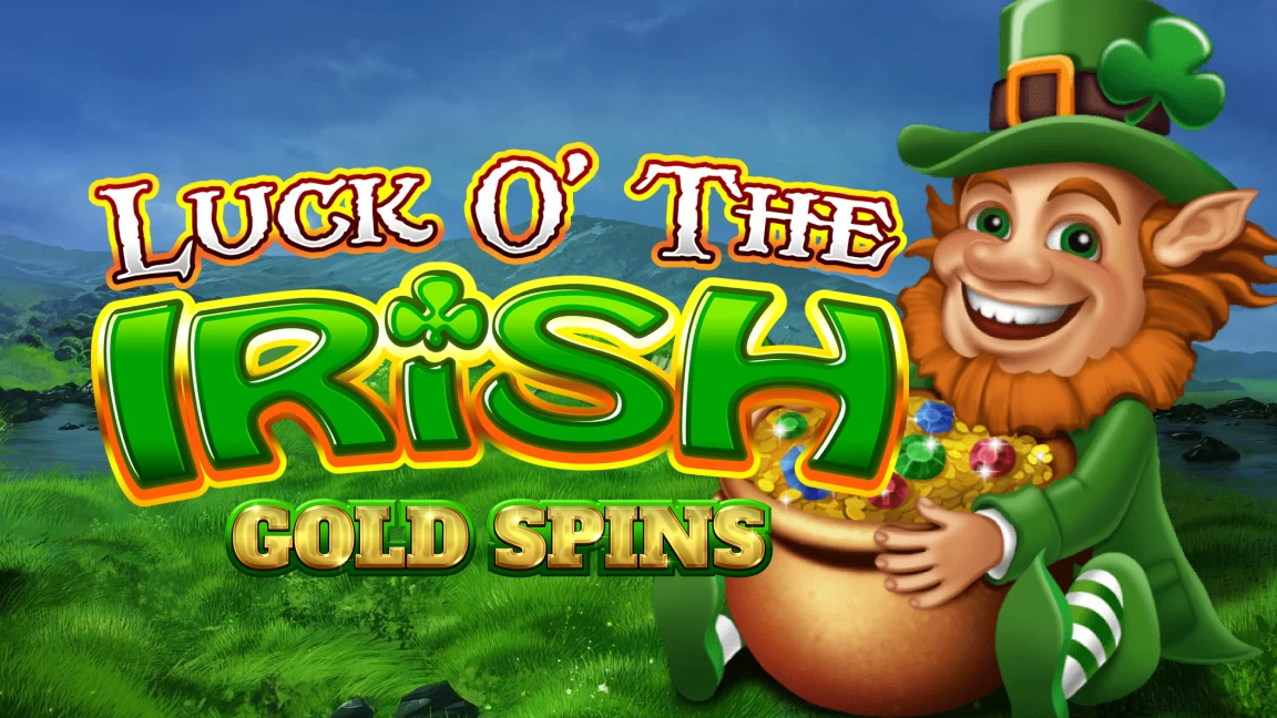 The promotional header for Luck O' The Irish Gold Spins, an online slot game on Betty.ca.