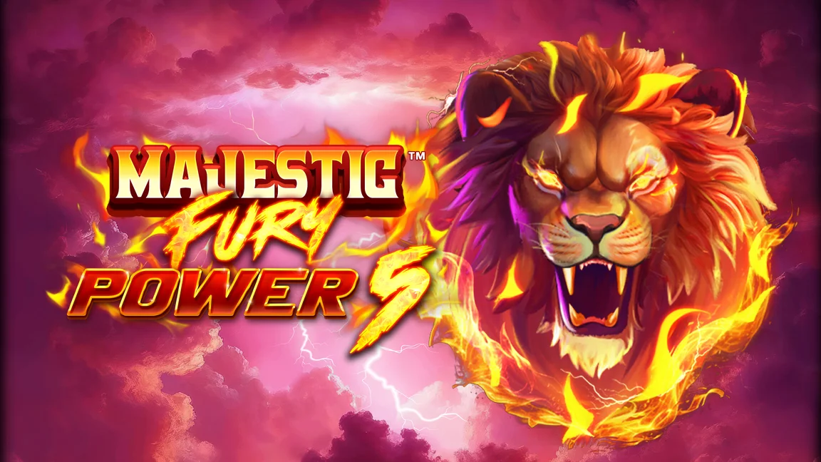 The promotional header for Majestic Fury Power 5, an online slot game on Betty.ca.