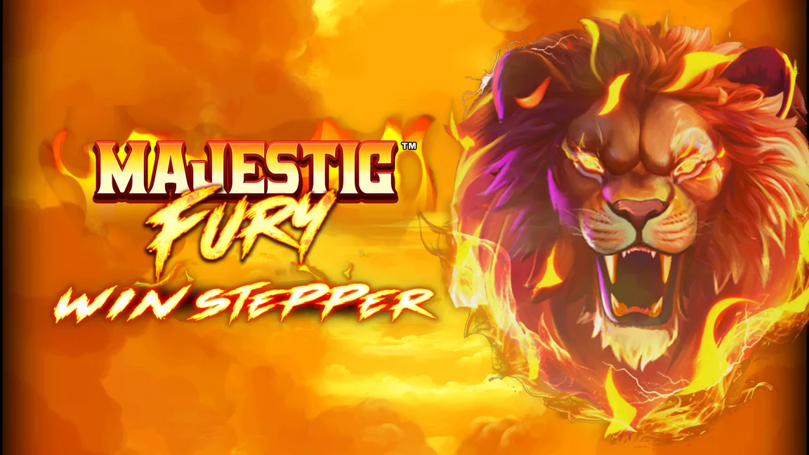 The promotional header for Majestic Fury Win Stepper, an online slot game on Betty.ca.
