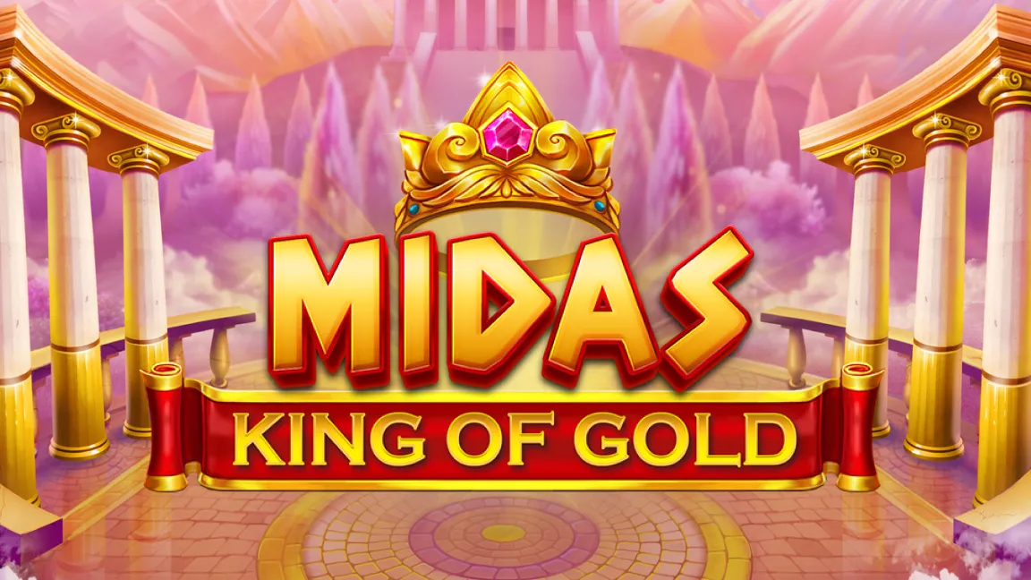 The promotional header for Midas King Of Gold, an online slot game on Betty.ca.