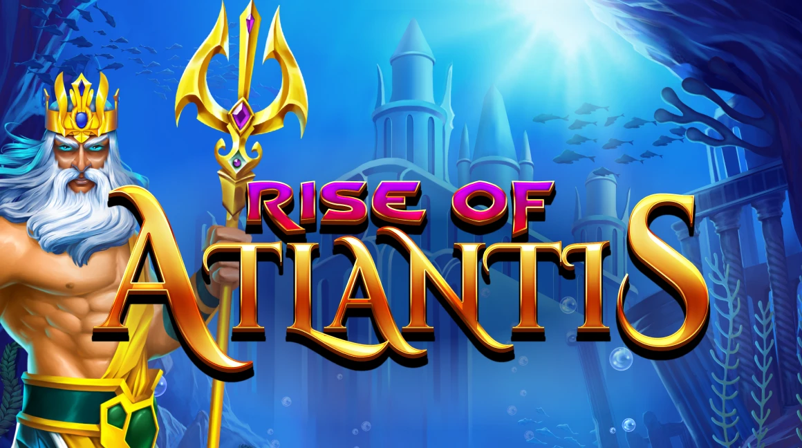 The promotional header for Rise of Atlantis, an online slot game on Betty.ca.