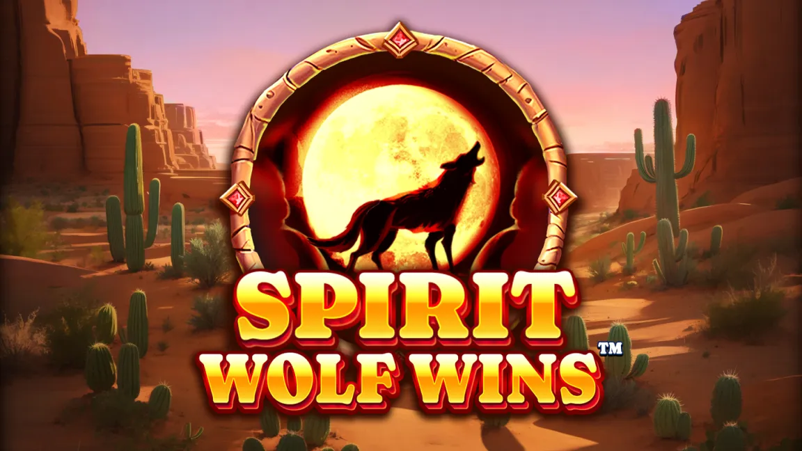 The promotional header for Spirit Wolf Wins, an online slot game on Betty.ca.