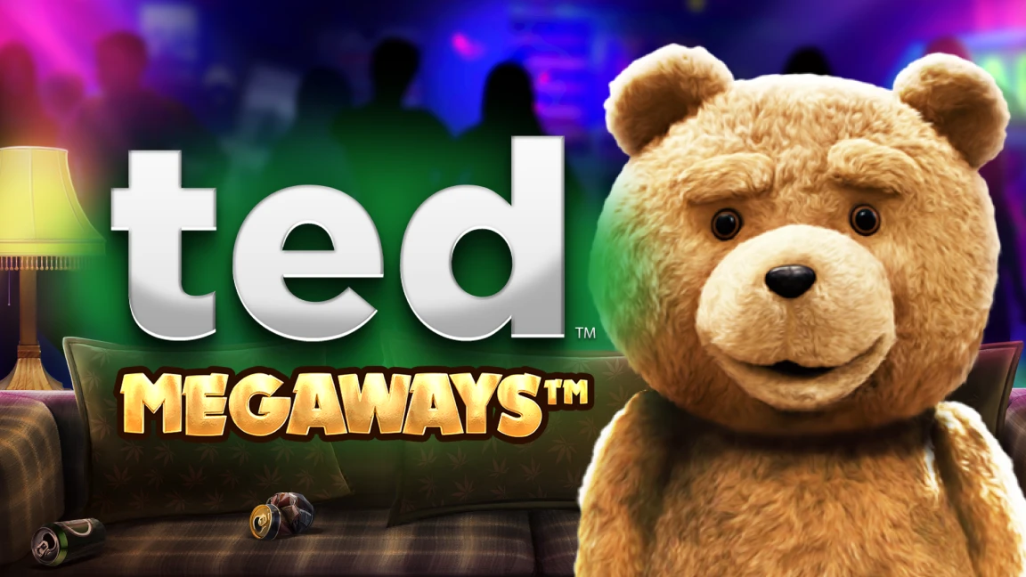 The promotional header for Ted Megaways, an online slot game on Betty.ca.