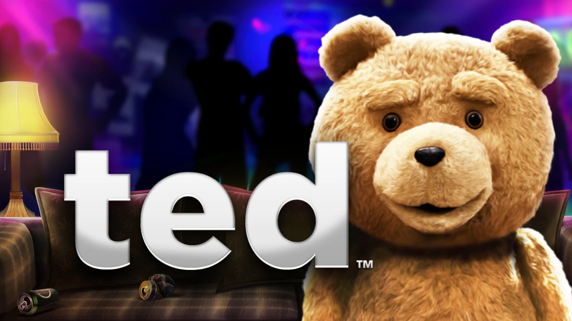 The promotional header for Ted, an online slot game on Betty.ca.