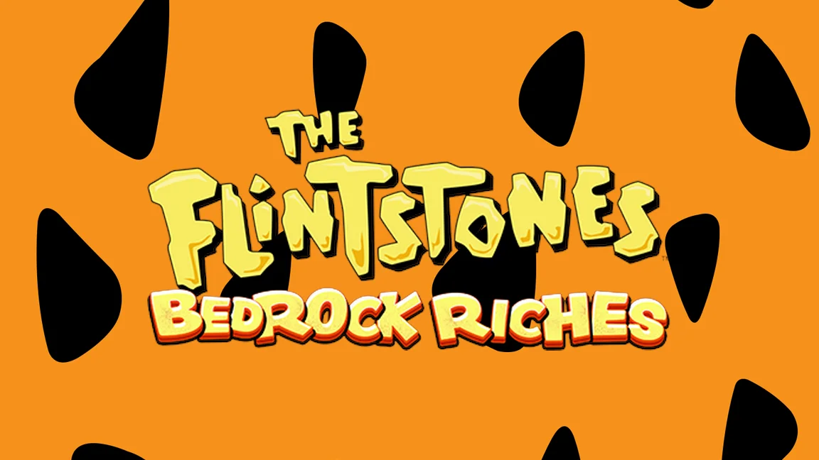 The promotional header for The Flintstones Bedrock Riches, an online slot game on Betty.ca.