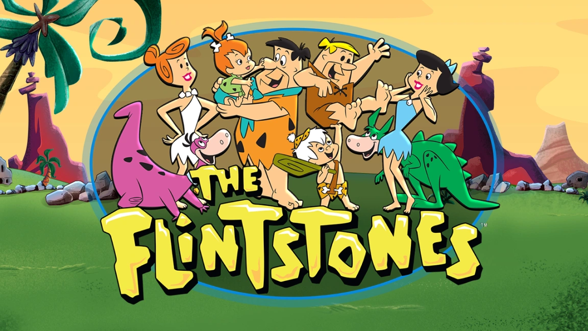 The promotional header for The Flintstones, an online slot game on Betty.ca.