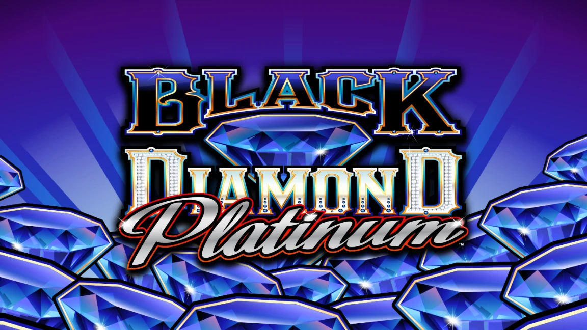 The promotional header for Black Diamond Platinum, an online slot game on Betty.ca.