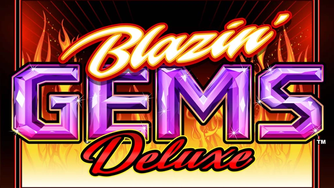 The promotional header for Blazin’ Gems Deluxe, an online slot game on Betty.ca.