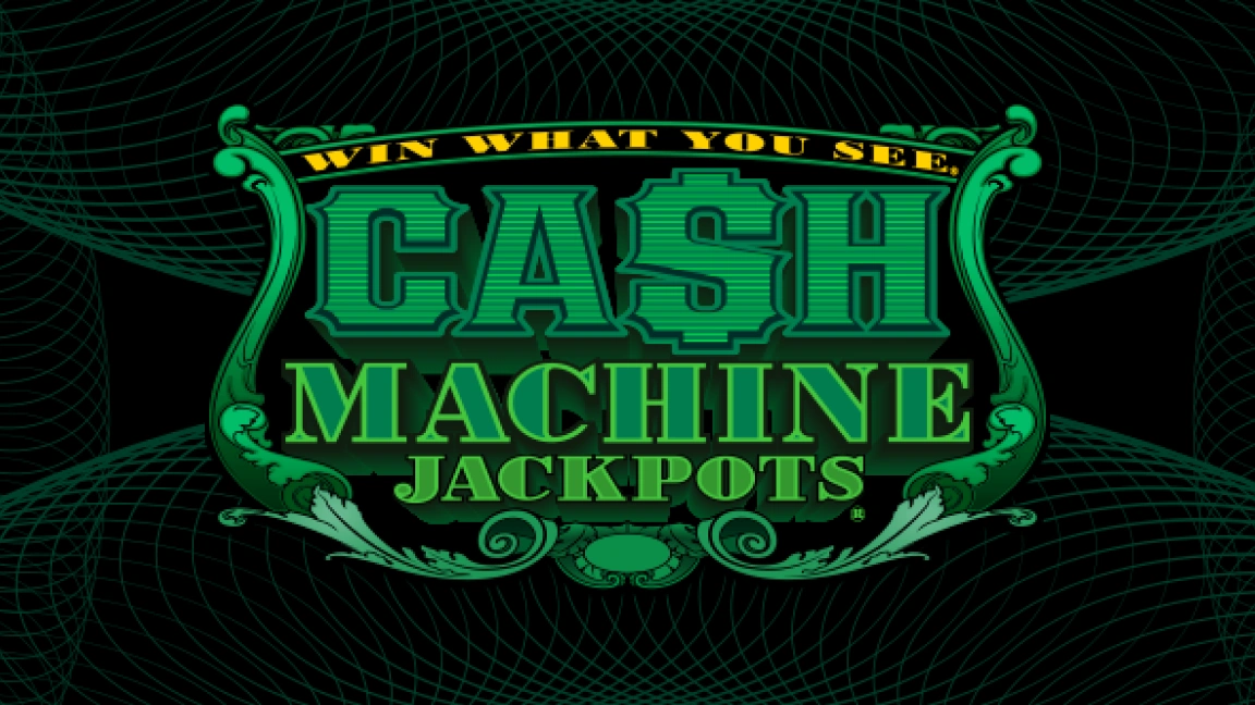 The promotional header for Cash Machine Jackpots, an online slot game on Betty.ca.