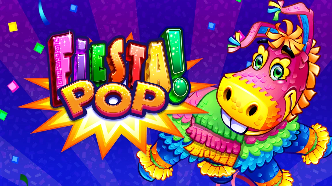 The promotional header for Fiesta Pop, an online slot game on Betty.ca.
