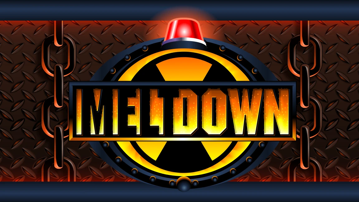 The promotional header for Meltdown, an online slot game on Betty.ca.