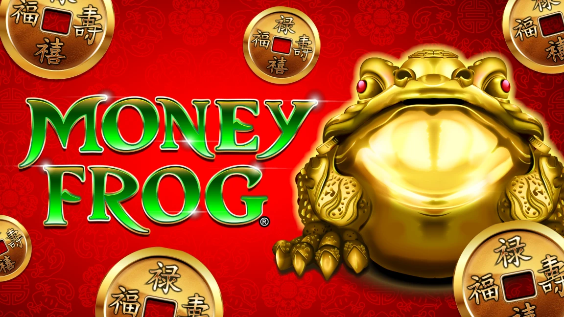 The promotional header for Money Frog, an online slot game on Betty.ca.