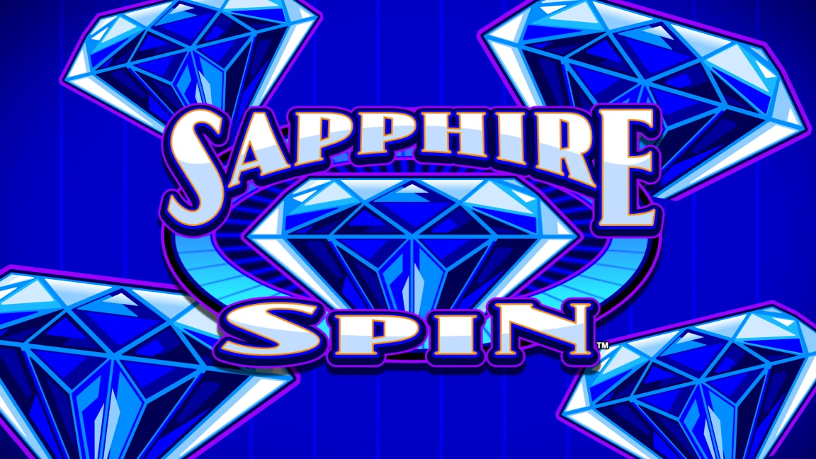 The promotional header for Sapphire Spin, an online slot game on Betty.ca.