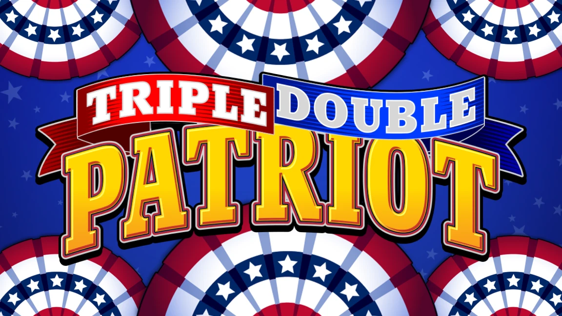 The promotional header for Triple Double Patriot, an online slot game on Betty.ca.