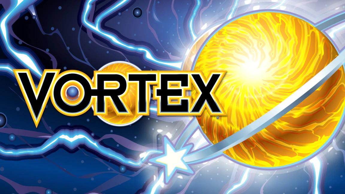 The promotional header for Vortex, an online slot game on Betty.ca.