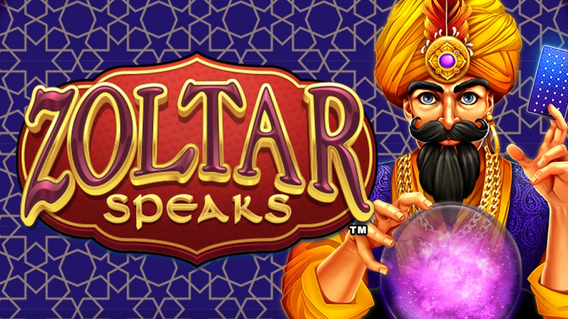 The promotional header for Zoltar Speaks, an online slot game on Betty.ca.
