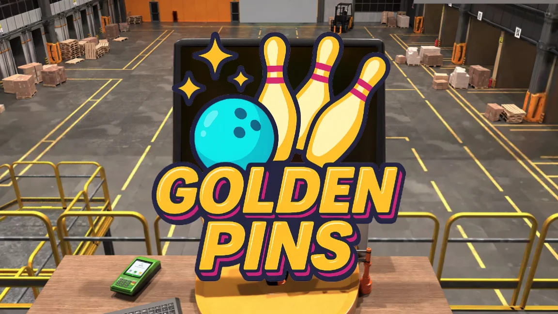 The promotional header for Golden Pins, an online slot game on Betty.ca.