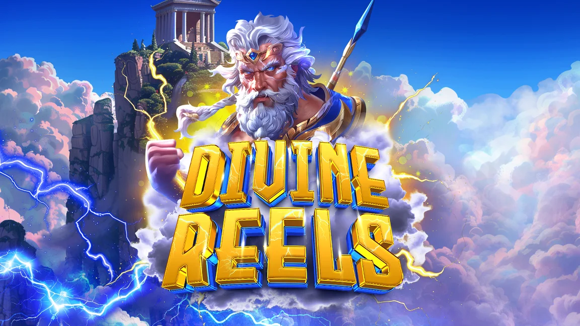 The promotional header for Divine Reels, an online slot game on Betty.ca.