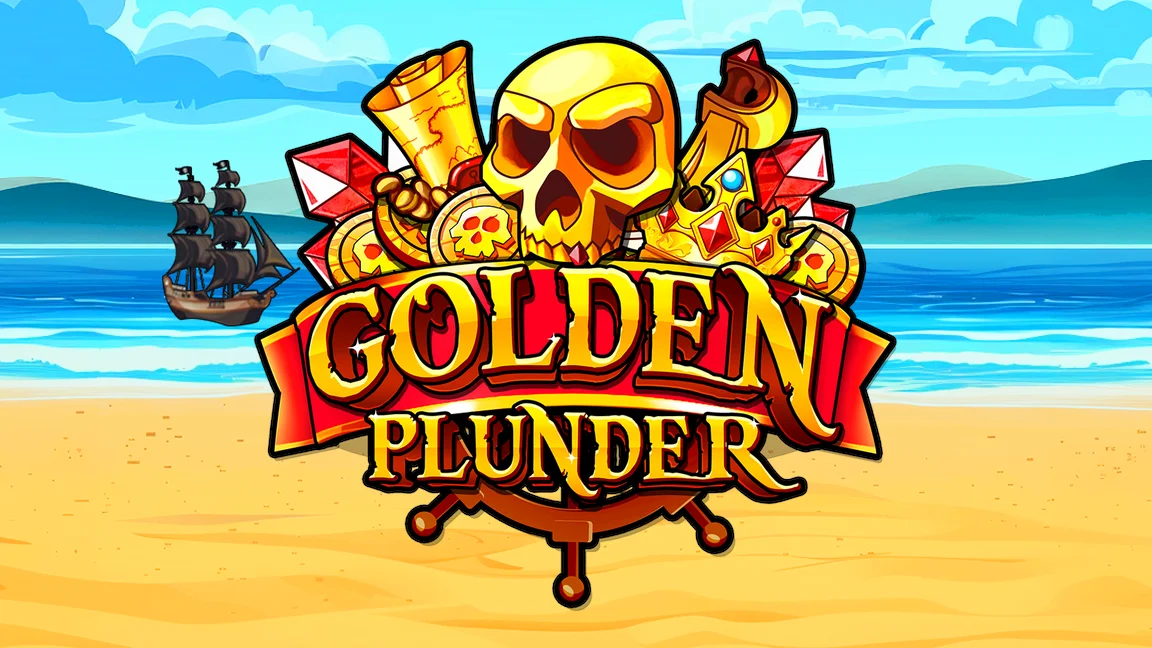 The promotional header for Golden Plunder, an online slot game on Betty.ca.