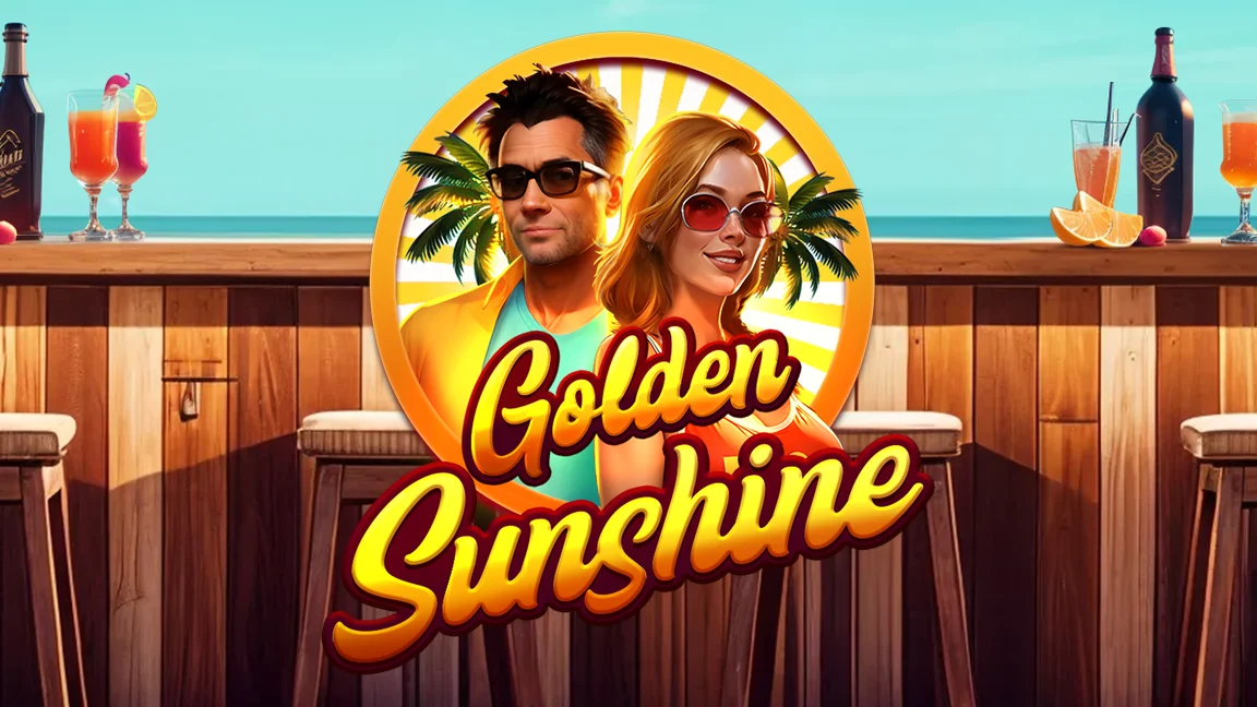 The promotional header for Golden Sunshine, an online slot game on Betty.ca.
