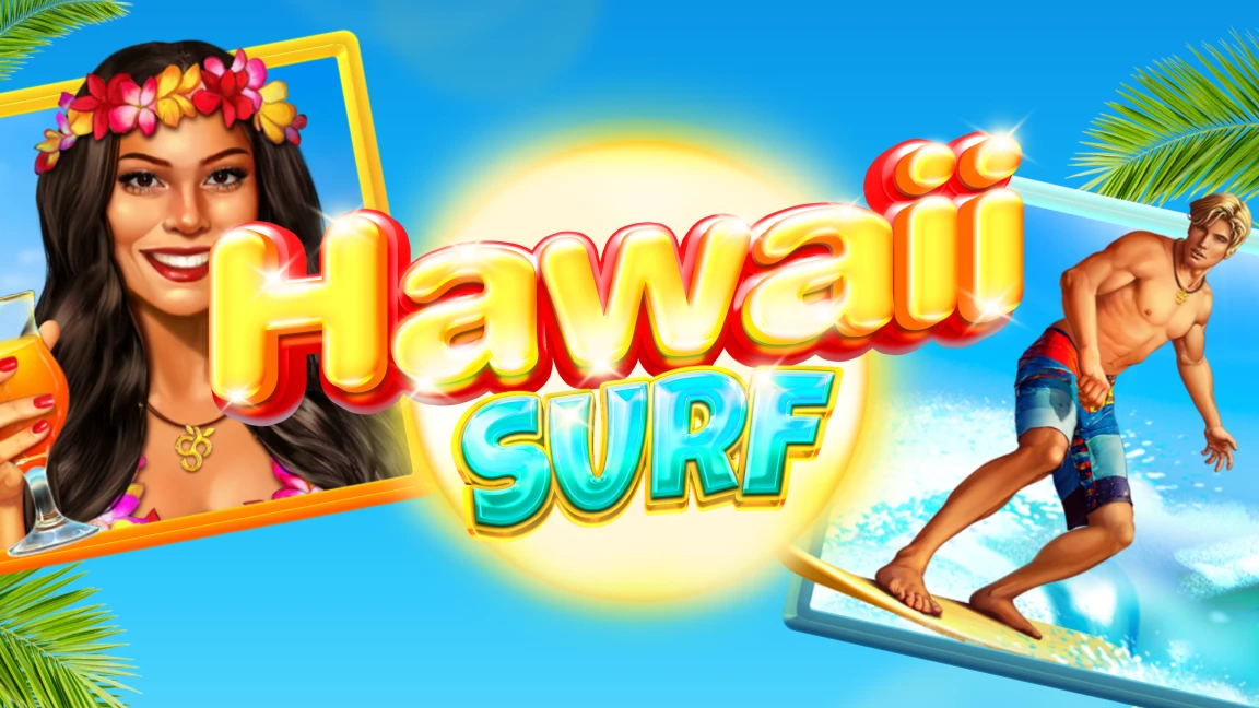 The promotional header for Hawaii Surf, an online slot game on Betty.ca.
