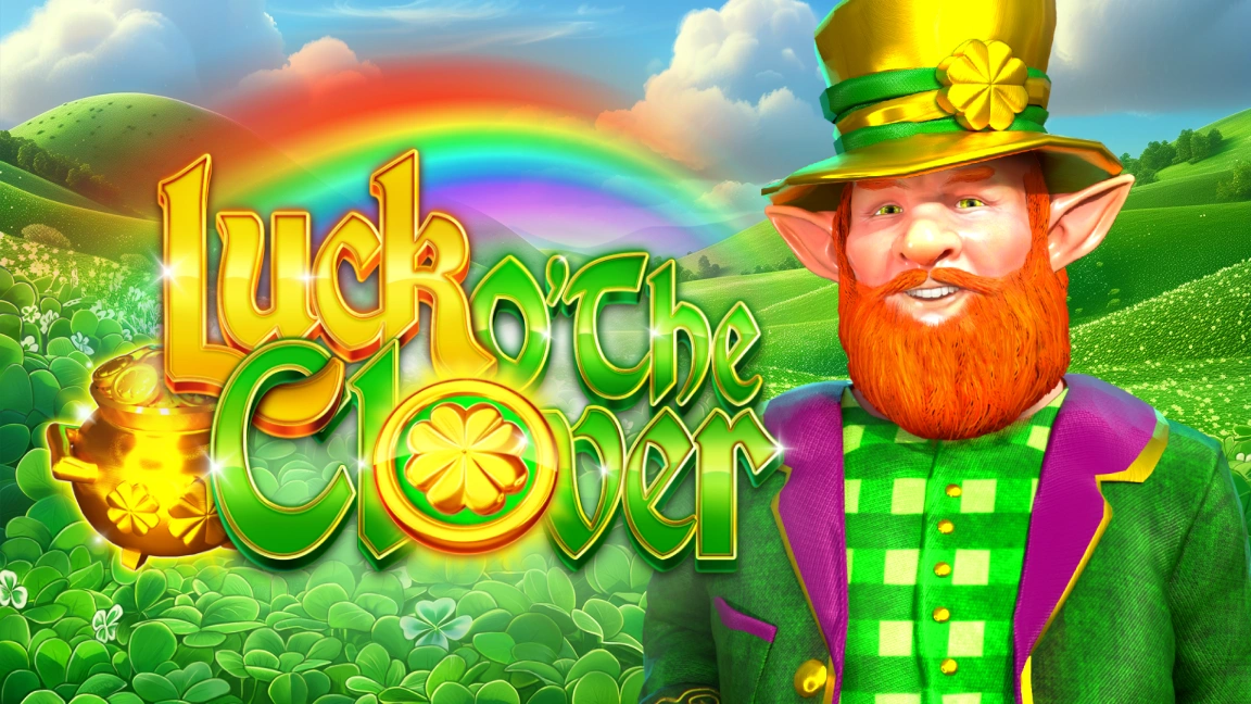 The promotional header for Luck O’ The Clover, an online slot game on Betty.ca.